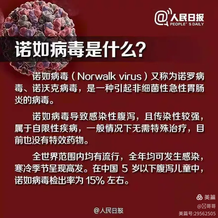 诺如病毒预防小知识